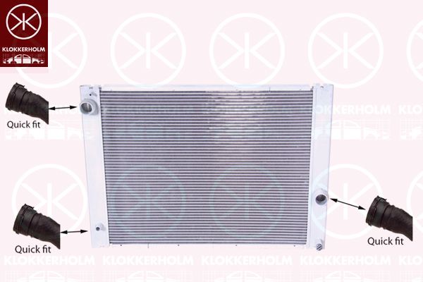 KLOKKERHOLM radiatorius, variklio aušinimas 0066302285