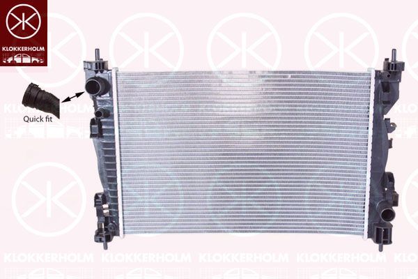 KLOKKERHOLM radiatorius, variklio aušinimas 0105302119