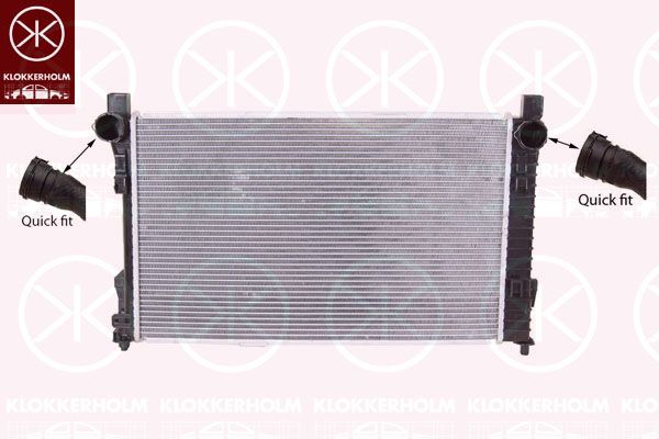 KLOKKERHOLM radiatorius, variklio aušinimas 3515302338