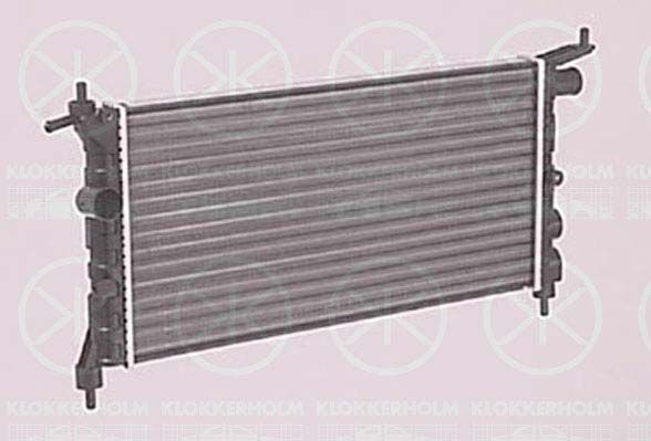KLOKKERHOLM Радиатор, охлаждение двигателя 5022302183