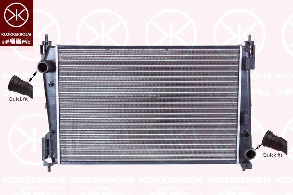KLOKKERHOLM radiatorius, variklio aušinimas 5024302311