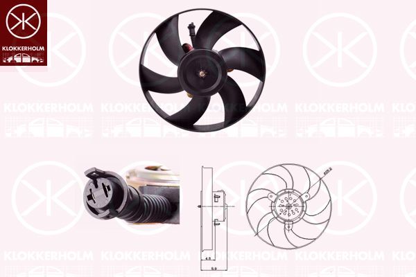 KLOKKERHOLM ventiliatorius, radiatoriaus 66082601