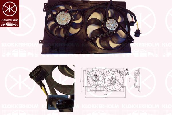 KLOKKERHOLM ventiliatorius, radiatoriaus 95232609