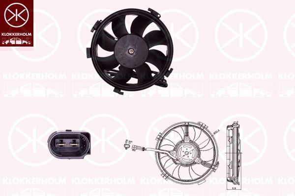 KLOKKERHOLM ventiliatorius, radiatoriaus 95392604