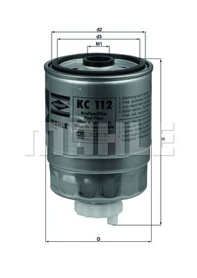 KNECHT Топливный фильтр KC 112
