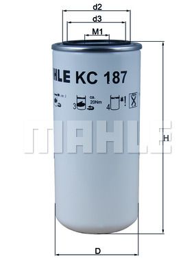 KNECHT Топливный фильтр KC 187