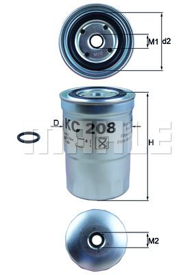 KNECHT Топливный фильтр KC 208