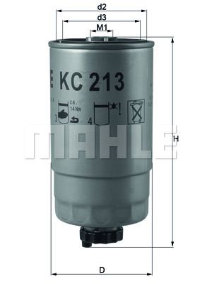 KNECHT Топливный фильтр KC 213