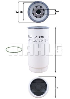 KNECHT kuro filtras KC 296D