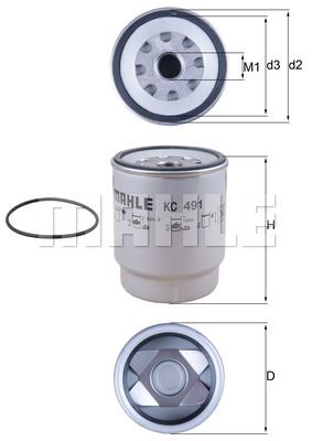 KNECHT Топливный фильтр KC 491D