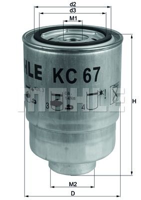 KNECHT kuro filtras KC 67