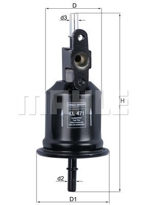 KNECHT Топливный фильтр KL 471