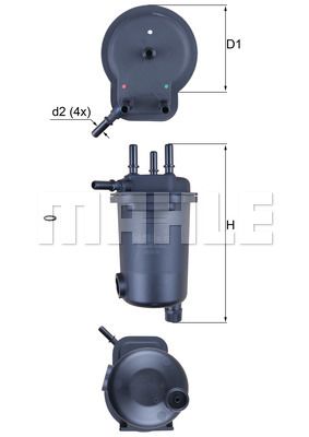 KNECHT Топливный фильтр KL 600D