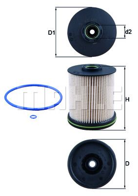 KNECHT Топливный фильтр KX 491D