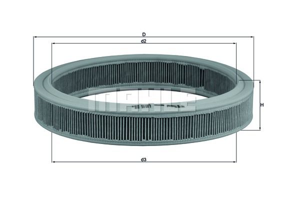 KNECHT Воздушный фильтр LX 115