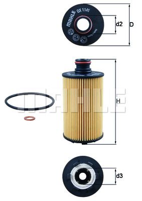 KNECHT Масляный фильтр OX 1141D