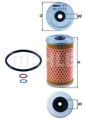 KNECHT Масляный фильтр OX 33D