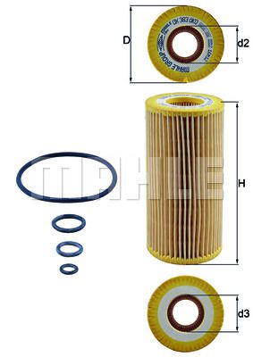 KNECHT Масляный фильтр OX 383D