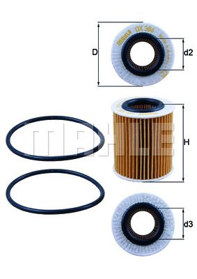 KNECHT alyvos filtras OX 386D