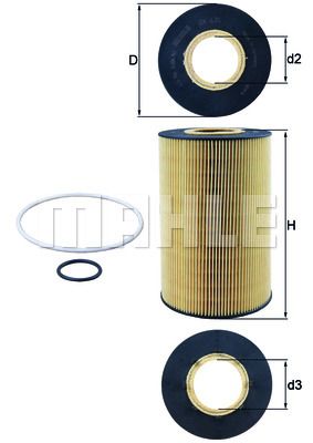 KNECHT alyvos filtras OX 435D