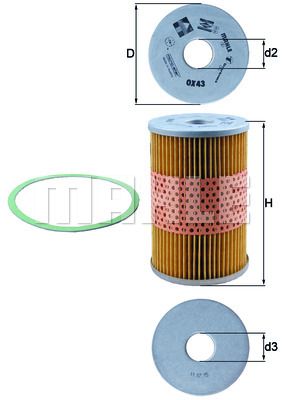 KNECHT Масляный фильтр OX 43D