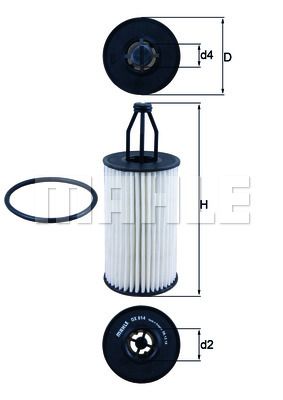 KNECHT Масляный фильтр OX 814D