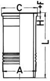 KOLBENSCHMIDT cilindro įvorė 89895110