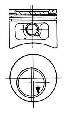 KOLBENSCHMIDT stūmoklis 93827610