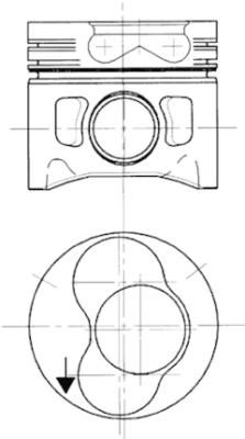 KOLBENSCHMIDT stūmoklis 94427700