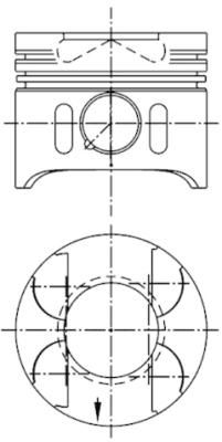 KOLBENSCHMIDT Поршень 97482600