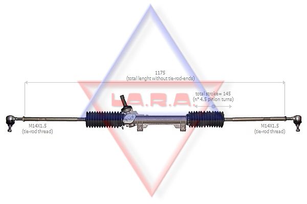 LA.R.A. Рулевой механизм 160011