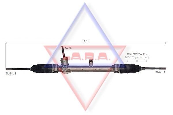 LA.R.A. Рулевой механизм 190044