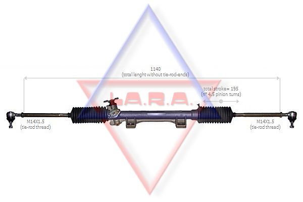 LA.R.A. Рулевой механизм 300027