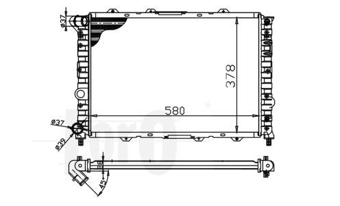 LORO radiatorius, variklio aušinimas 002-017-0002
