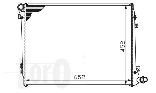 LORO radiatorius, variklio aušinimas 003-017-0033