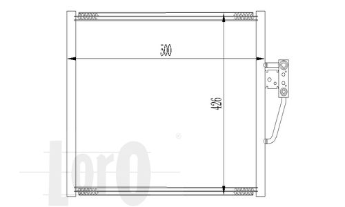 LORO Конденсатор, кондиционер 004-016-0011