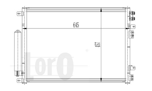 LORO Конденсатор, кондиционер 008-016-0009