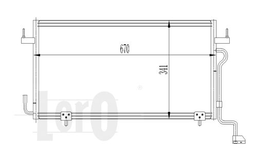 LORO Конденсатор, кондиционер 009-016-0019