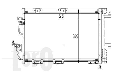 LORO Конденсатор, кондиционер 037-016-0024