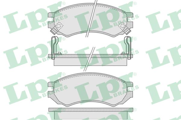 LPR Комплект тормозных колодок, дисковый тормоз 05P1008