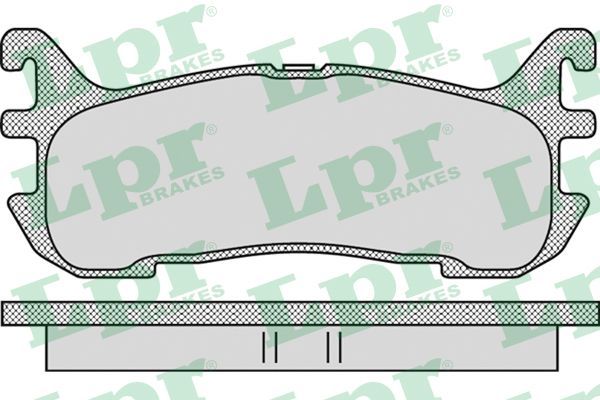 LPR Комплект тормозных колодок, дисковый тормоз 05P1099