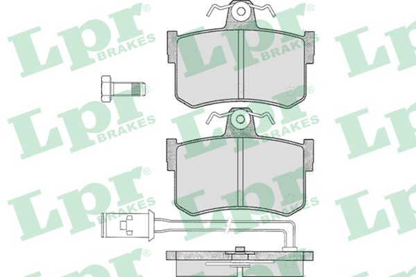 LPR Комплект тормозных колодок, дисковый тормоз 05P341