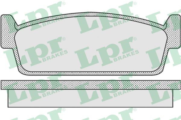 LPR Комплект тормозных колодок, дисковый тормоз 05P925