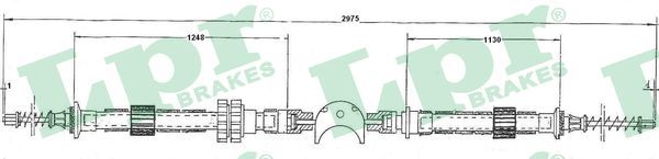 LPR Тросик, cтояночный тормоз C0145B