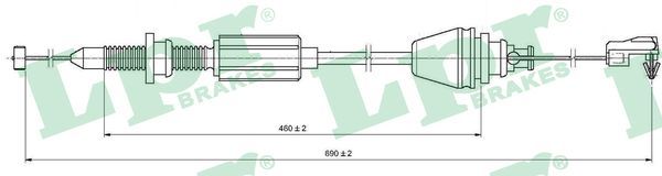 LPR Тросик газа C0147A