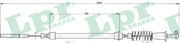 LPR Тросик, cтояночный тормоз C0216B