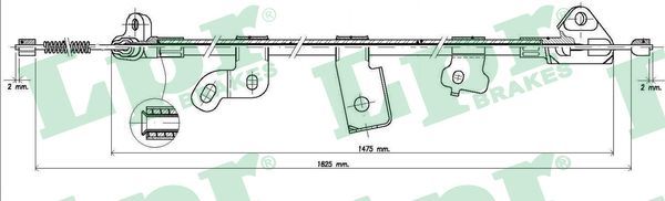 LPR Тросик, cтояночный тормоз C0896B
