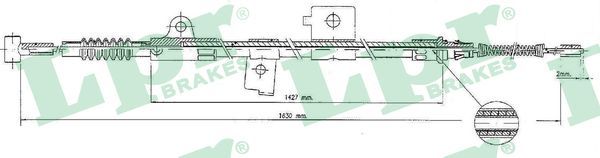 LPR Тросик, cтояночный тормоз C1174B