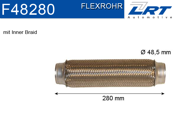 LRT Гофрированная труба, выхлопная система F48280