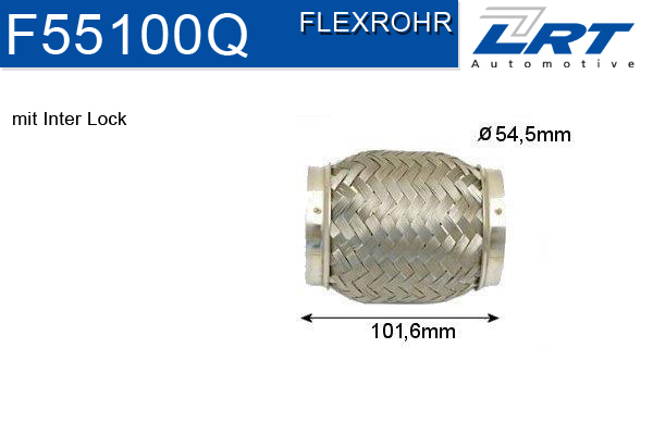 LRT Гофрированная труба, выхлопная система F55100Q